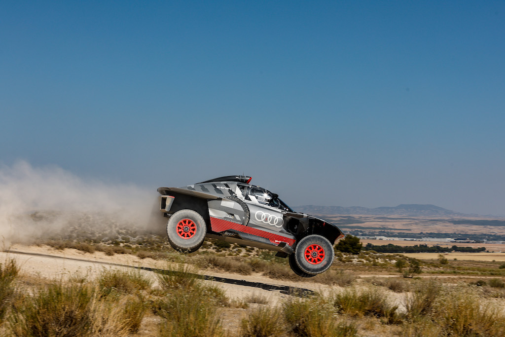 Test af Audi RS Q e-tron E2 i Zaragoza (juli 2022).
(Foto: Audi Sport)